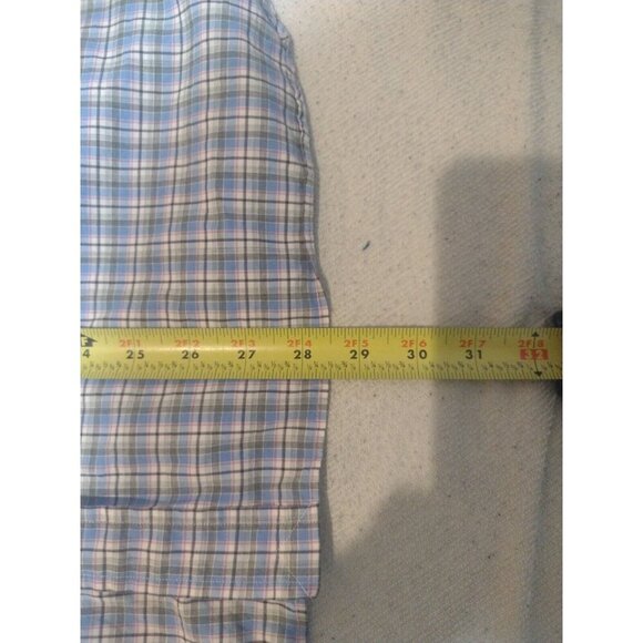 Ralph Lauren Shirt Mens Large L Blue Gray Plaid Button Up  100% Cotton Stretch - Picture 11 of 11